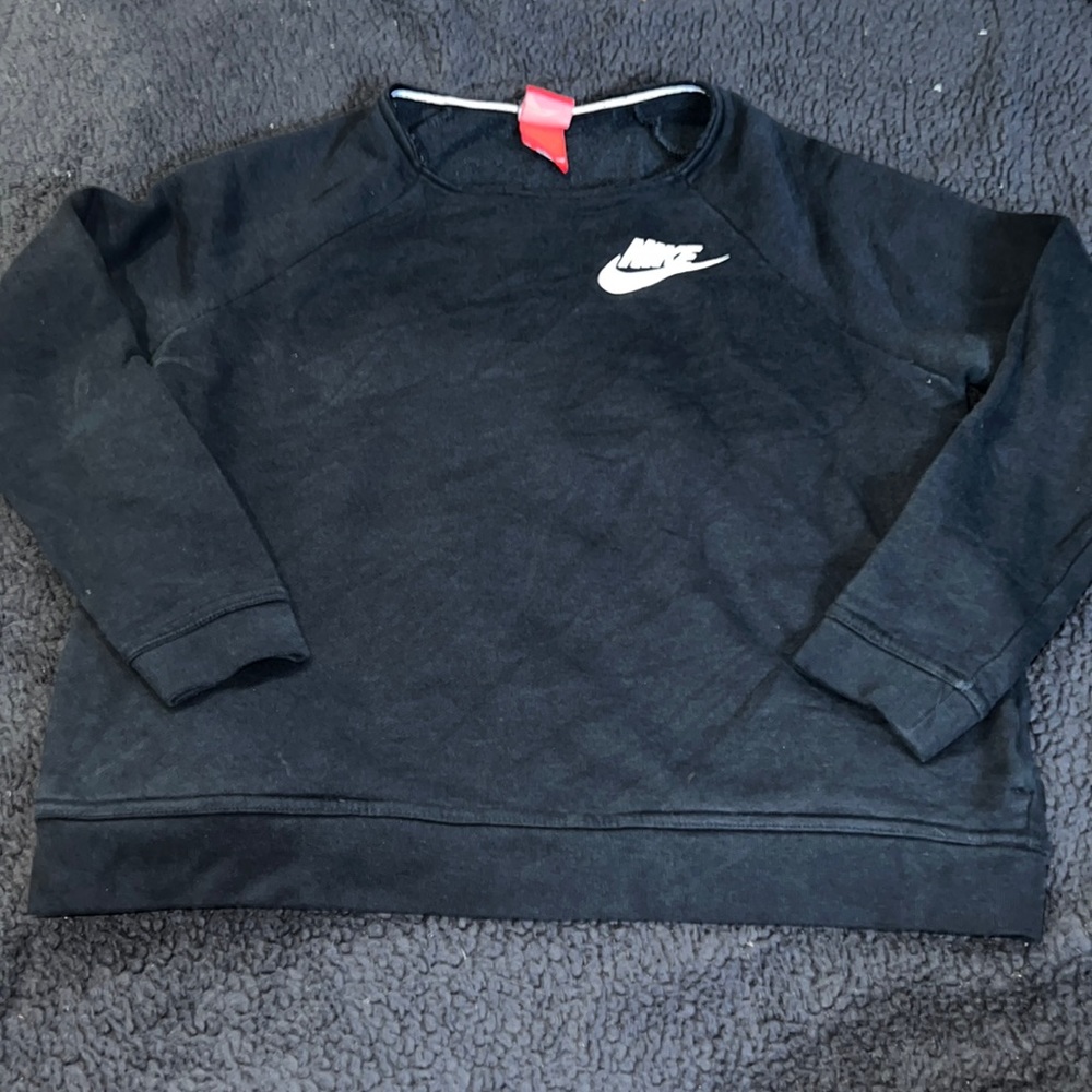 nike black scoop neck sweater